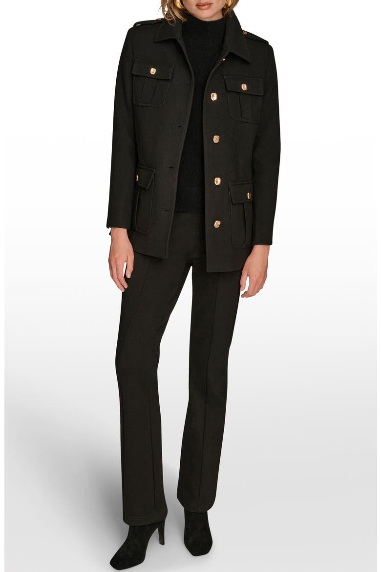 Safari Blazer Jacket, Alternate, color, BLACK