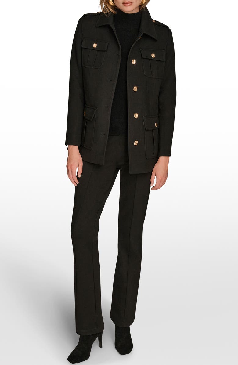 Donna Karan New York Safari Blazer Jacket, Alternate, color, Black