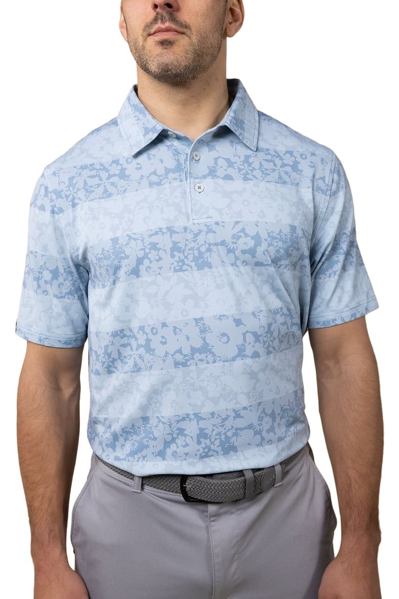 Floral Rugby Polo, Alternate, color, Denim