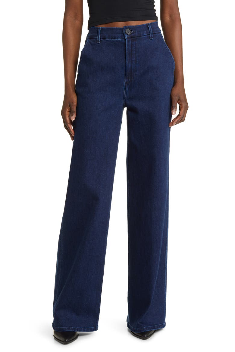 Jude Wide Leg Trouser Jeans, Main, color, INK