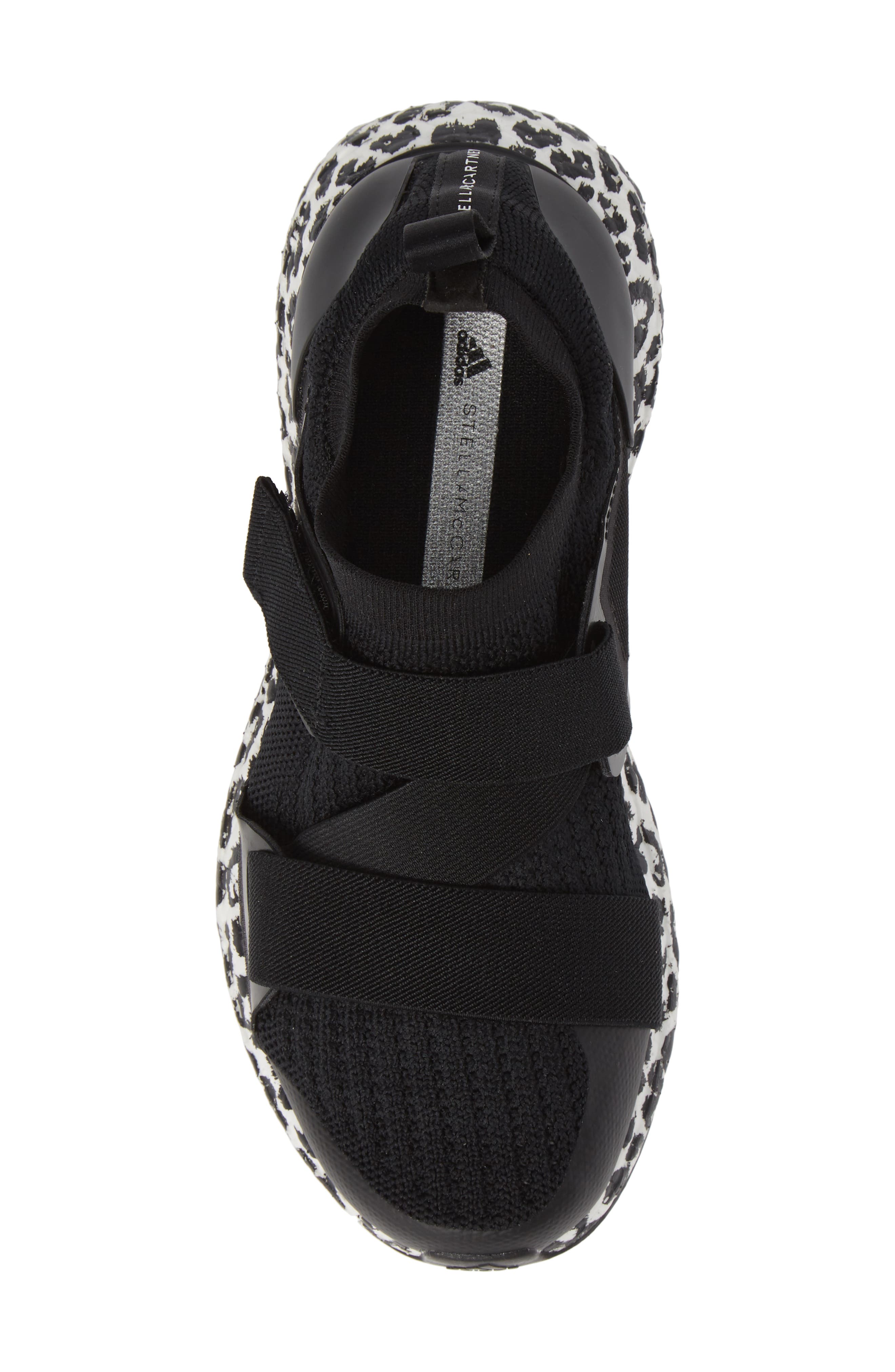 UltraBoost X Running Shoe, Alternate, color, BLACK/ BLACK/ WHITE