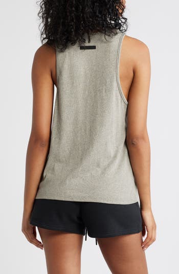 Logo Cotton Blend Tank