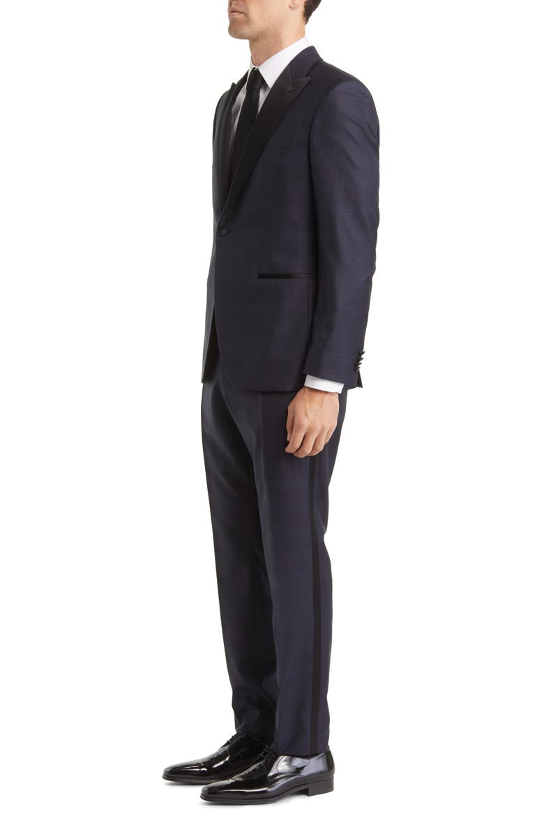 Huge Virgin Wool Blend Suit, Alternate, color, NAVY