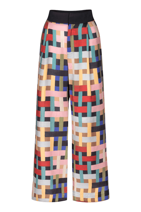Petra High-Waist Wide-Leg Pants