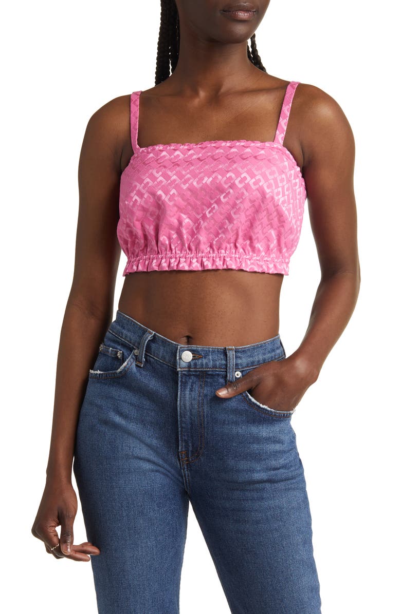 & Other Stories Jacquard Crop Top, Main, color, 