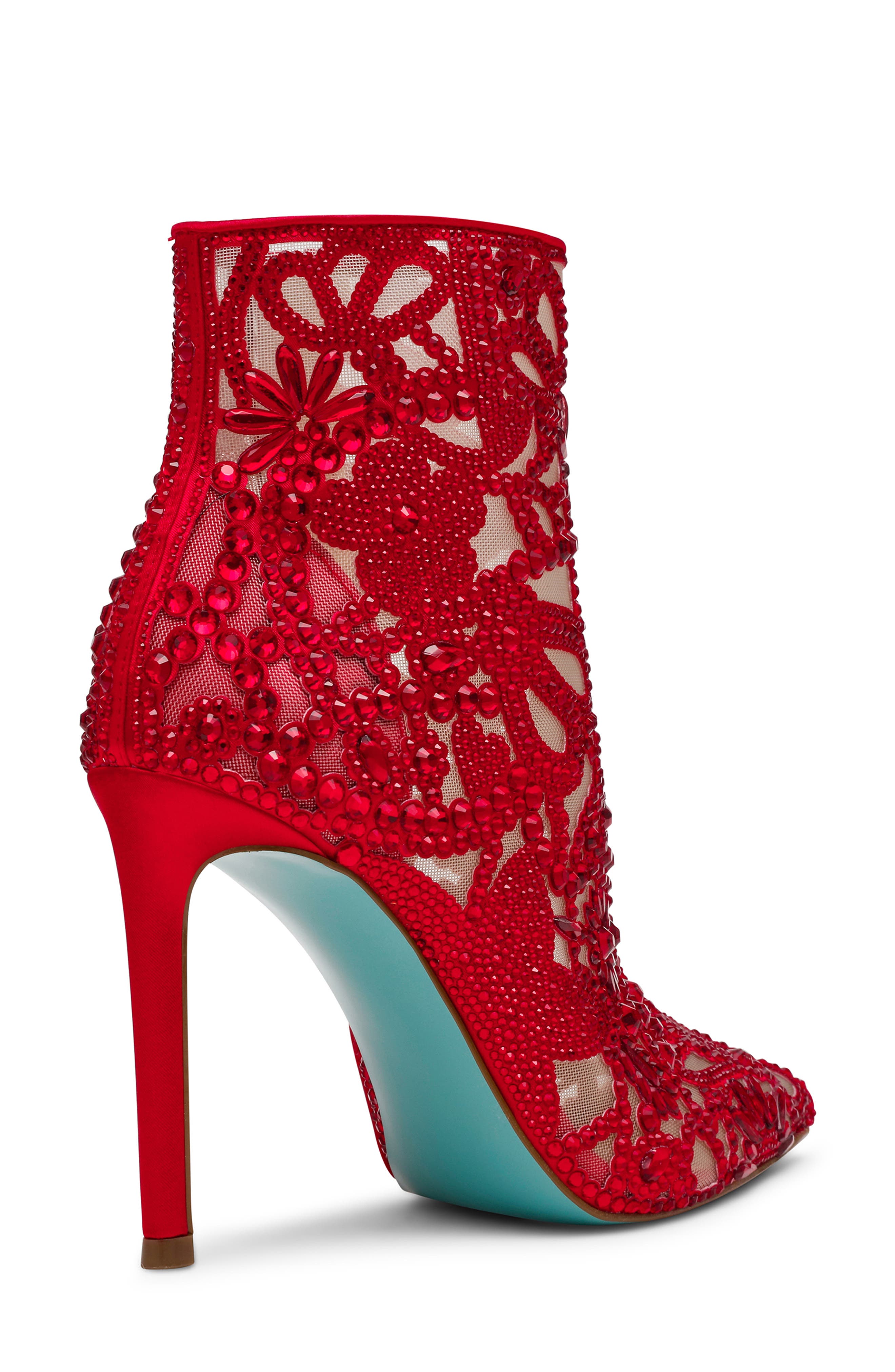 Bolt Bootie, Alternate, color, RED