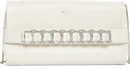 Jimmy Choo Kya Crystal Embellished Leather Clutch