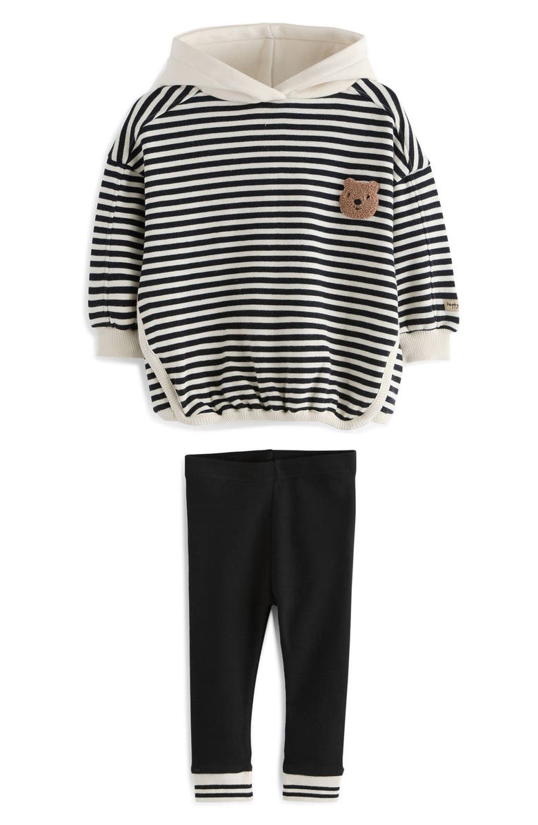 NEXT Kids' Bear Appliqué Hoodie & Leggings Set, Main, color, 