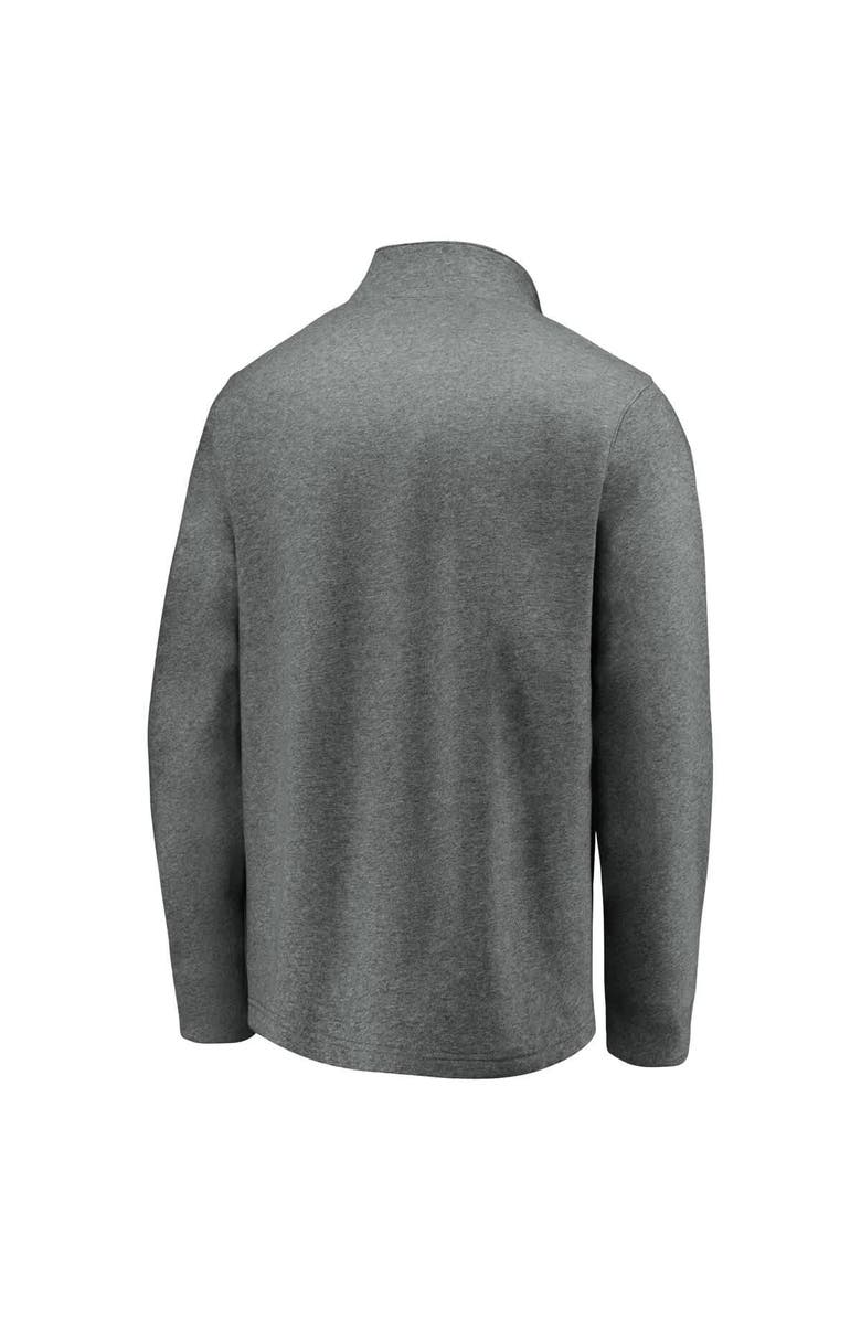 FANATICS Men's Fanatics Heather Gray Oregon Ducks True Classics Signature Fleece Quarter-Zip Pullover, Alternate, color, Heather Gray