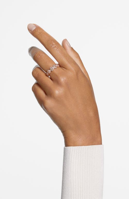 Swarovski Una Angelic Rose Gold-tone Plated Ring In Gold