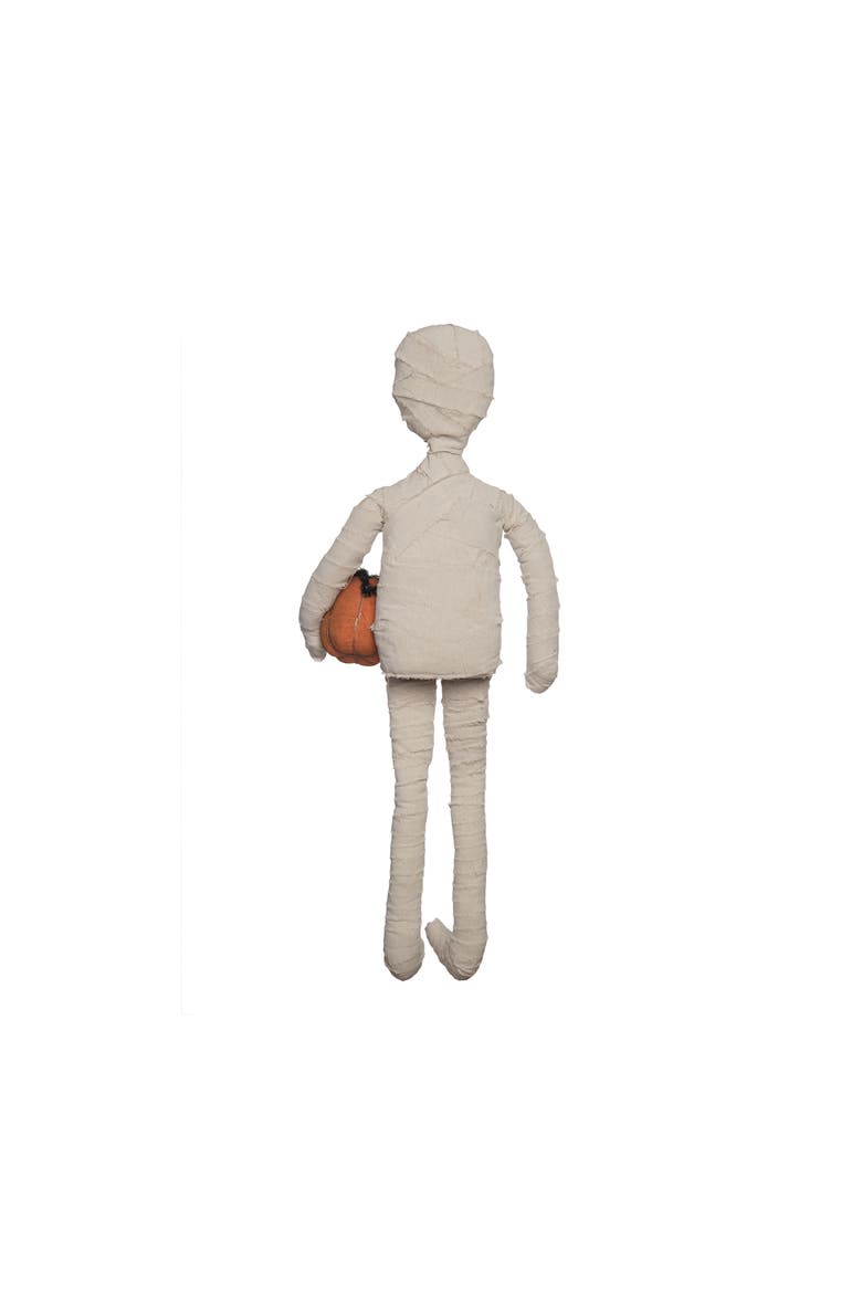 Mumford the Mummy Greeter Decorative Figurine Halloween Decor, Alternate, color, White