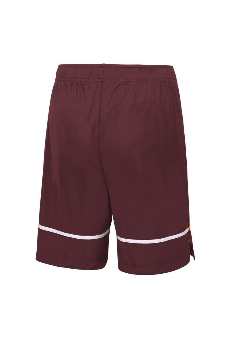 Men's New Era Burgundy Washington Commanders Combine Authentic Rusher Training Shorts, Alternate, color, Burgundy