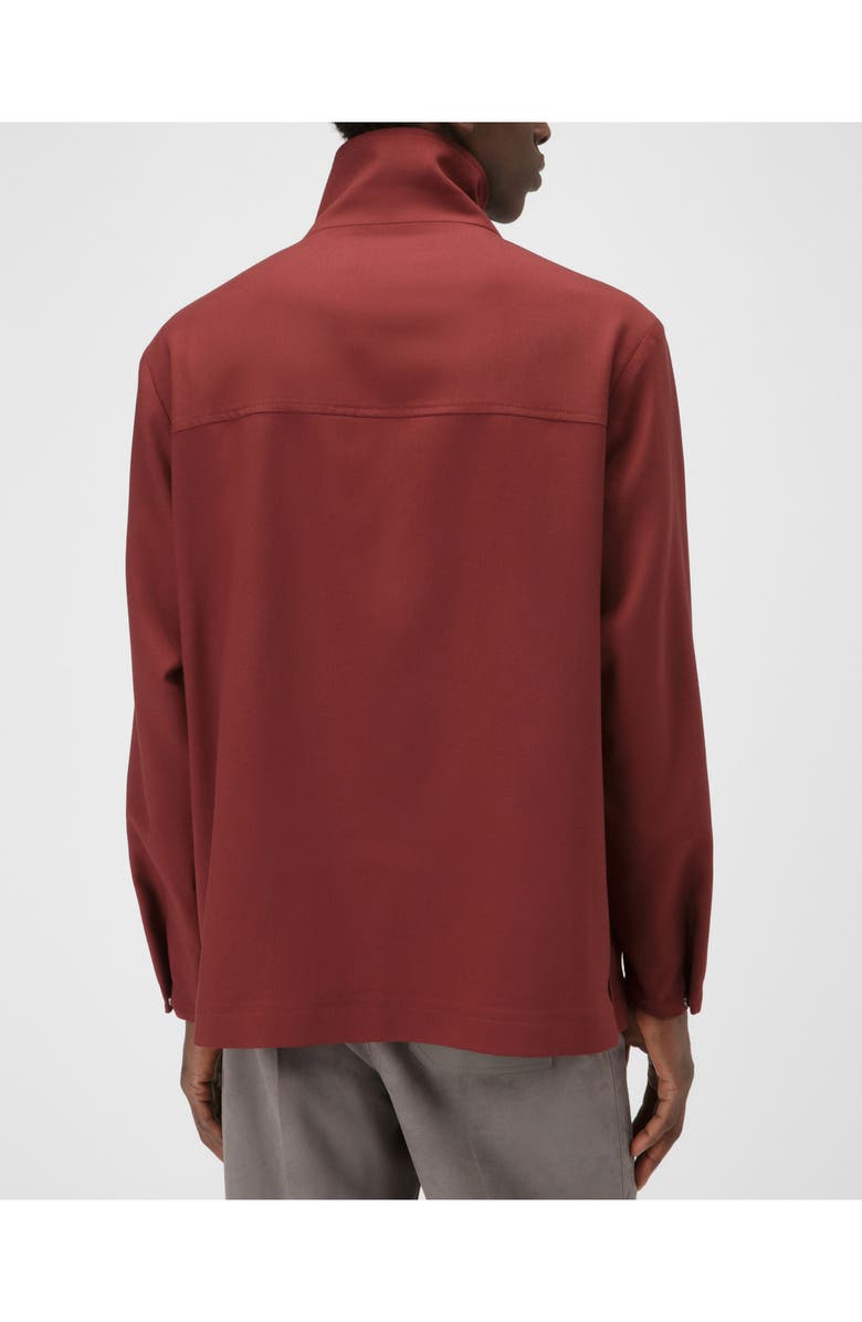 Bally Wool Bomber Jacket, Alternate, color, Red