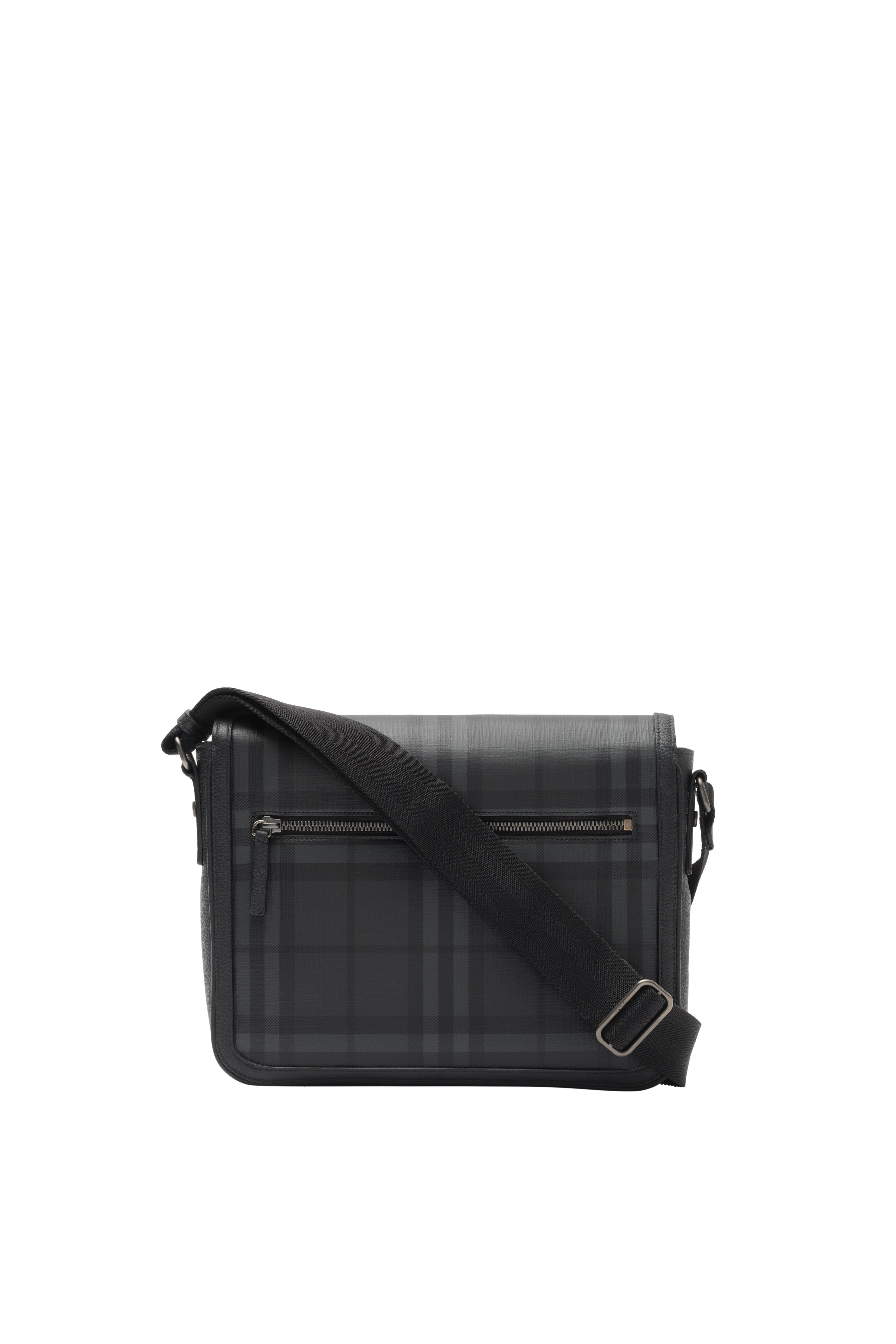 City Check Messenger Bag, Alternate, color, Iron grey