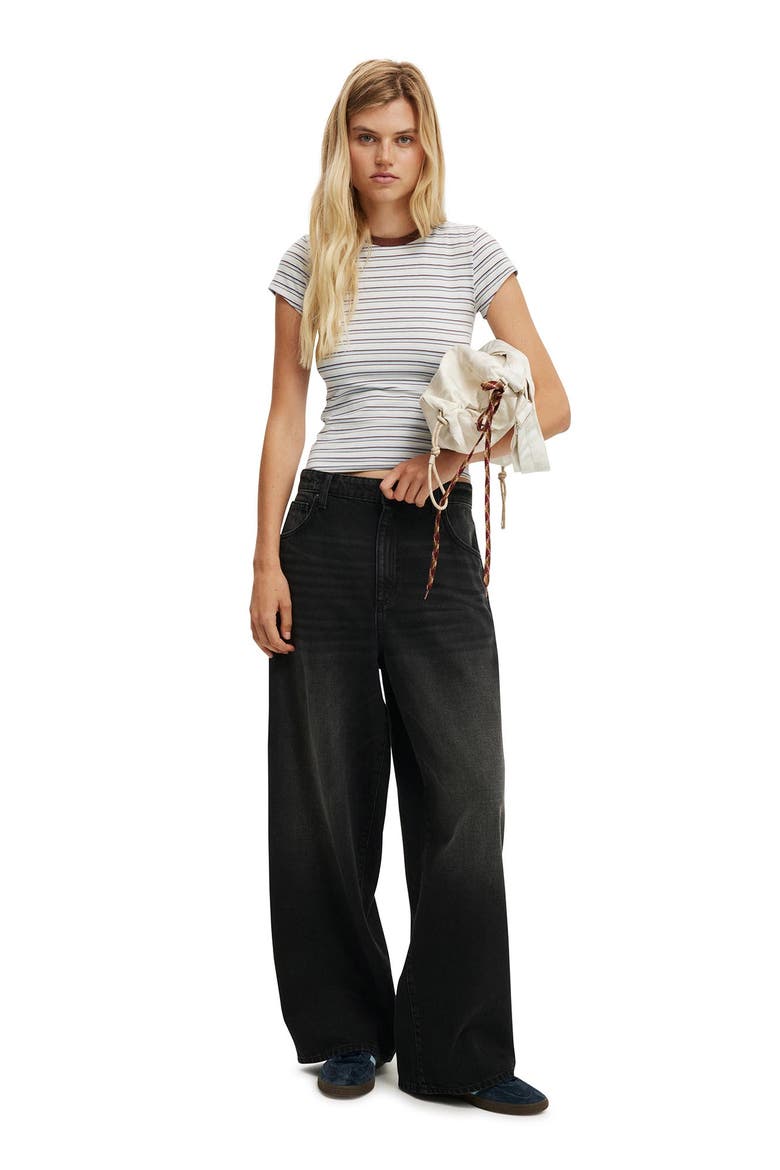Women's Boyfriend Super Baggy Jean, Alternate, color, Y2k Washed Black