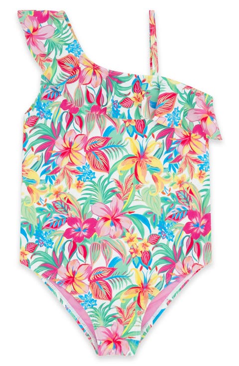 Kids' Beach Party Ruffle UPF 50+ One-Piece Swimsuit (Little Kid & Big Kid)