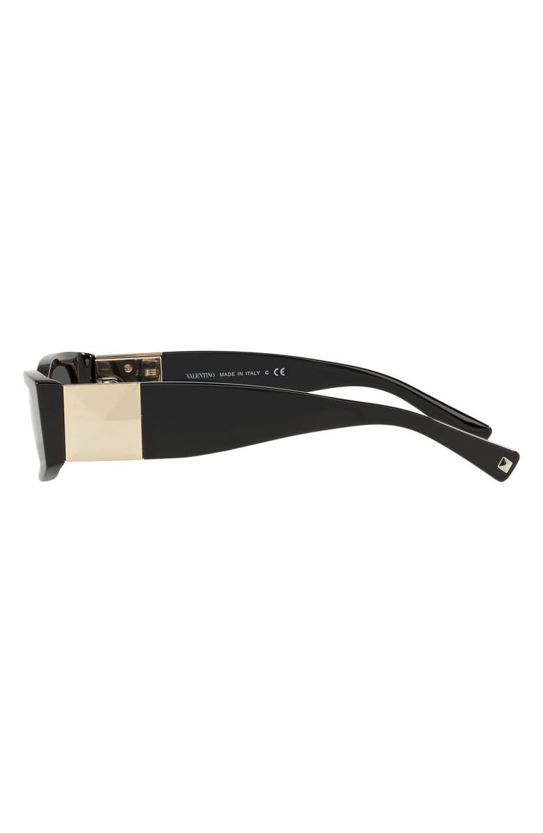 Valentino 51mm Rectangle Sunglasses, Alternate, color,