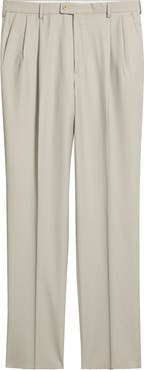 Zanella Bennett Straight Leg Pleated Dress Pants