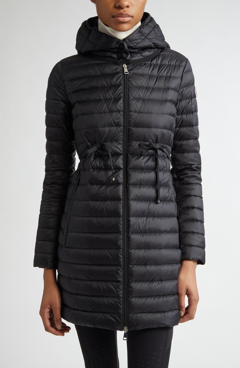 Moncler Barbel Hooded Quilted Down Puffer Parka, Main, color, Black/ Black