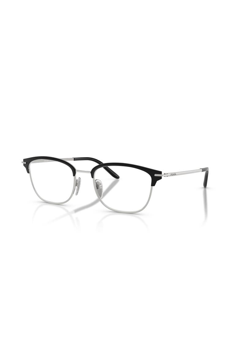 54mm Rectangle optical glasses, Main, color, Black