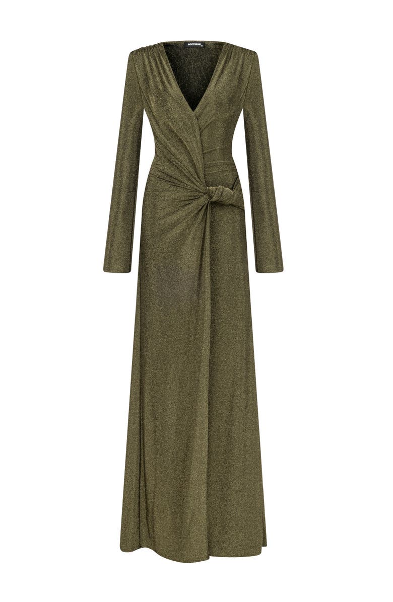 Nocturne Double Breasted Long Dress, Alternate, color, 