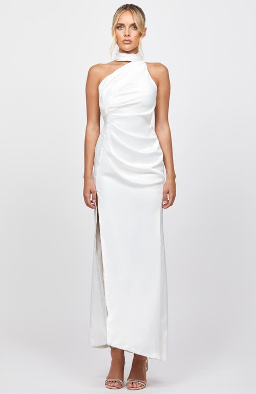 Bariano Eisa Halter Gown In Gray