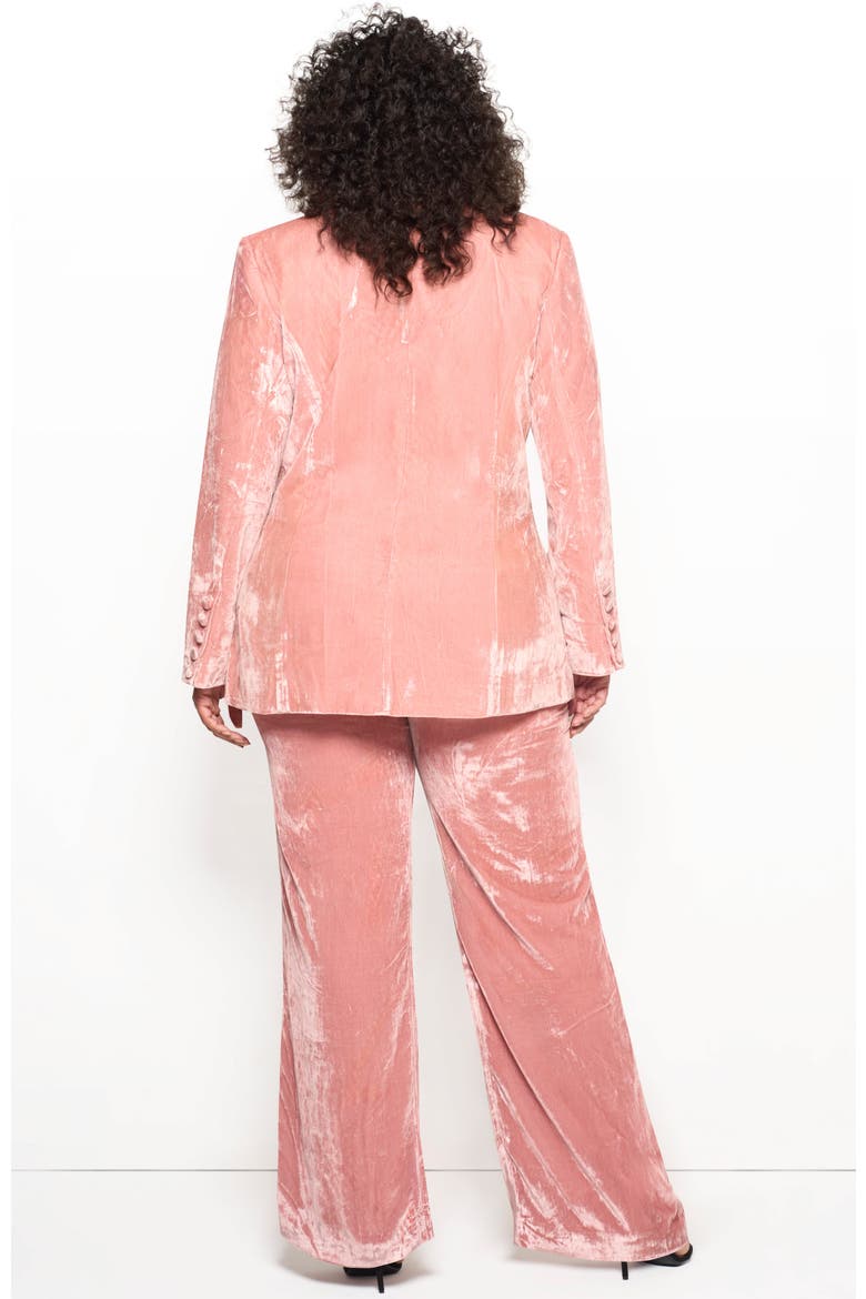 Fiona Velvet Boyfriend Blazer, Alternate, color, Blush Pink