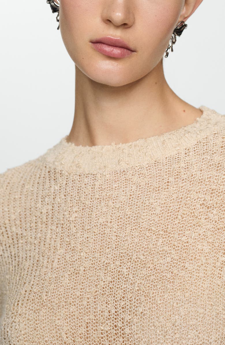 MANGO Textured Knit Sweater, Alternate, color, 