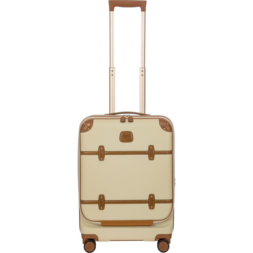 Bric's Bellagio 3.0 21" Carry-on Expandable Spinner W/pocket In White