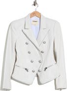L'AGENCE Ottilie Zip Leather Blazer