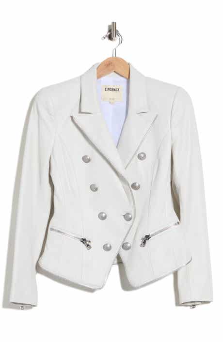 Ottilie Zip Leather Blazer