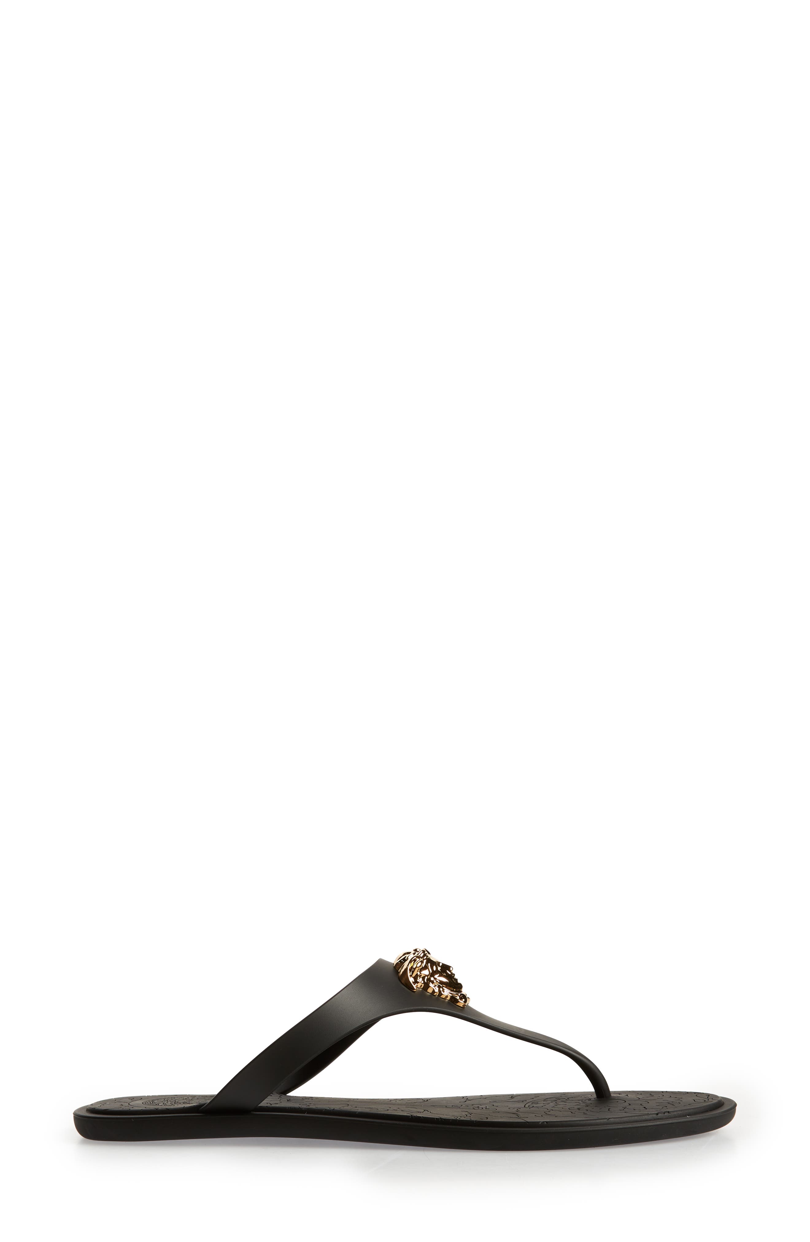 Versace Medusa Flip Flop, Alternate, color, 