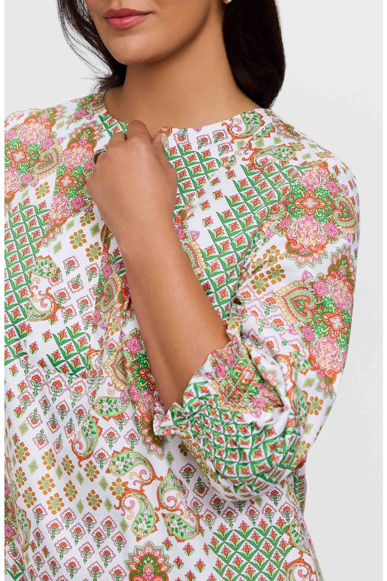 Alicia Patchwork Shift Dress, Alternate, color, GREEN MULTI