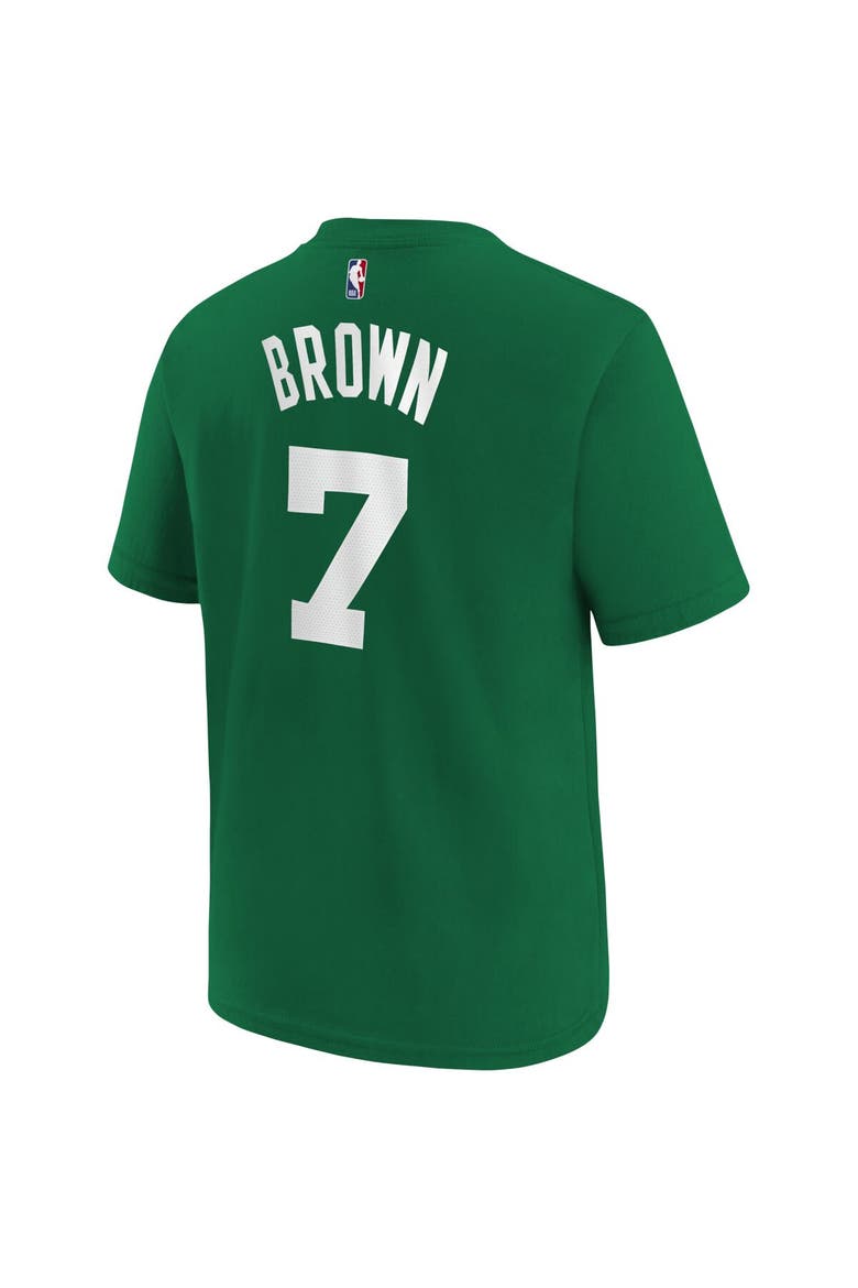 Youth Jaylen Brown Kelly Green Boston Celtics Icon Name & Number T-Shirt, Alternate, color, Kelly Green