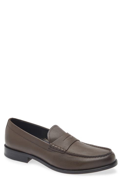 Hugo Boss Boss Tayil Penny Loafer In Brown