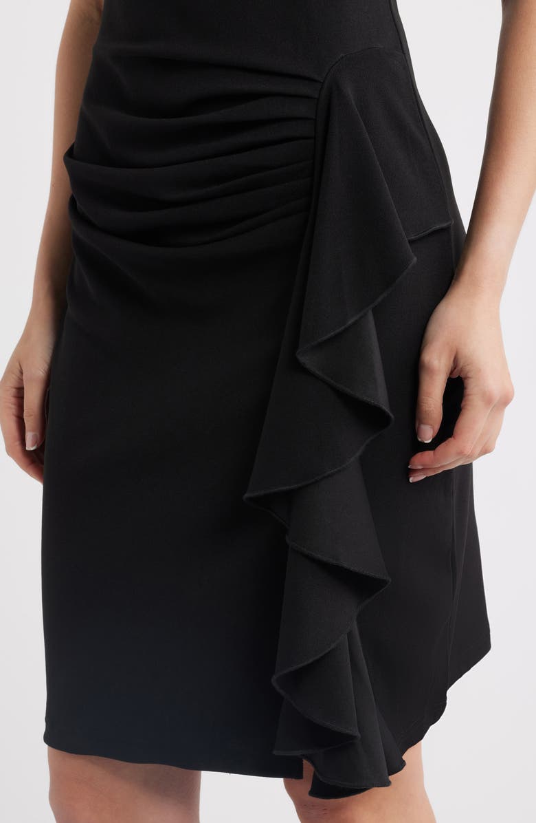 NIKKI LUND Theodora Ruffle Sleeveless Dress, Alternate, color, Black