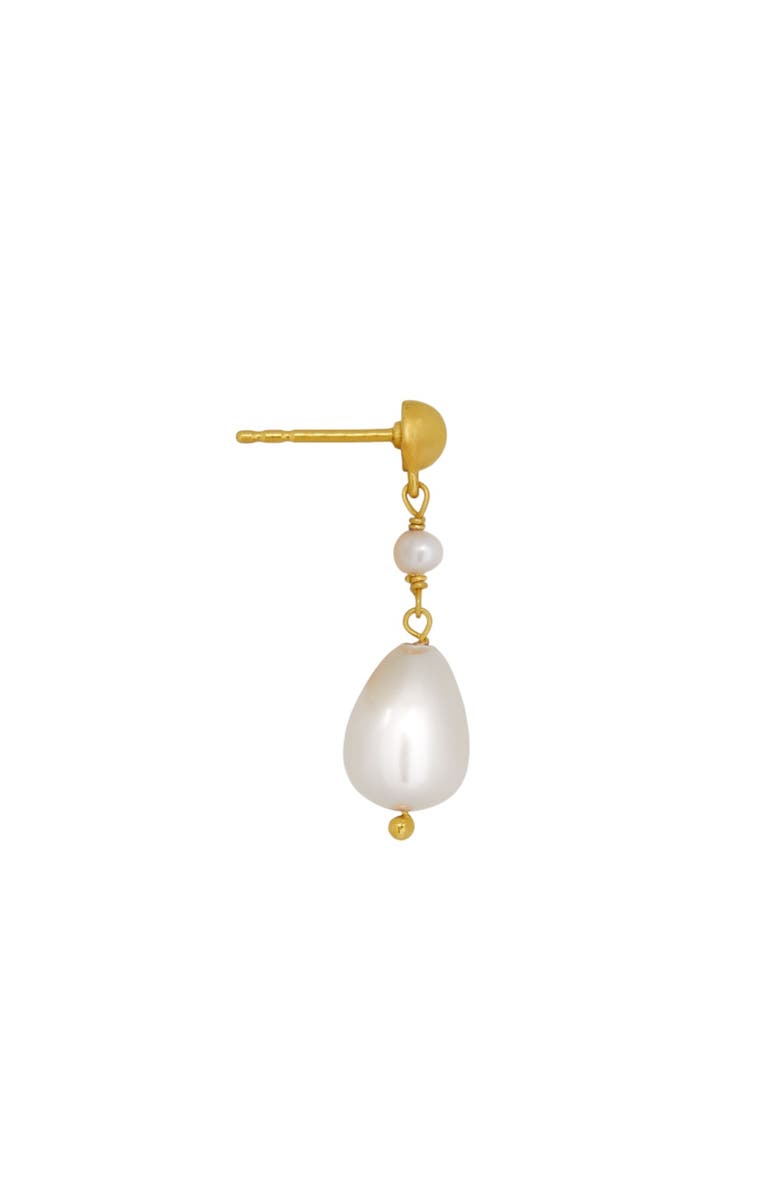 Ottoman Hands Kyra Pearl Drop stud Earrings, Alternate, color, Gold