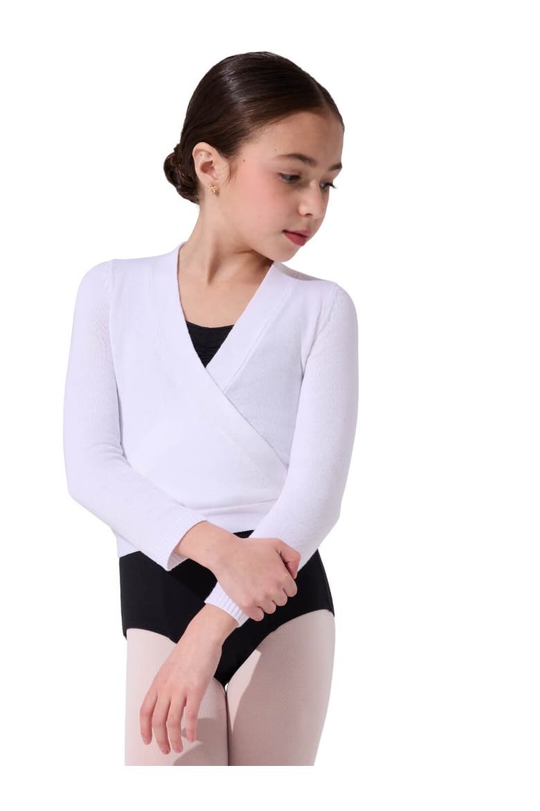 Wrap Sweater, Main, color, white