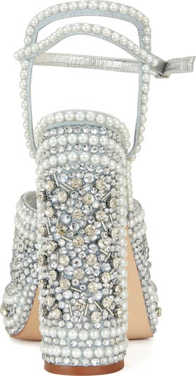 Something Blue Ankle Strap Platform Sandal