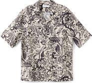 MANGO Printed Textured Camp Shirt