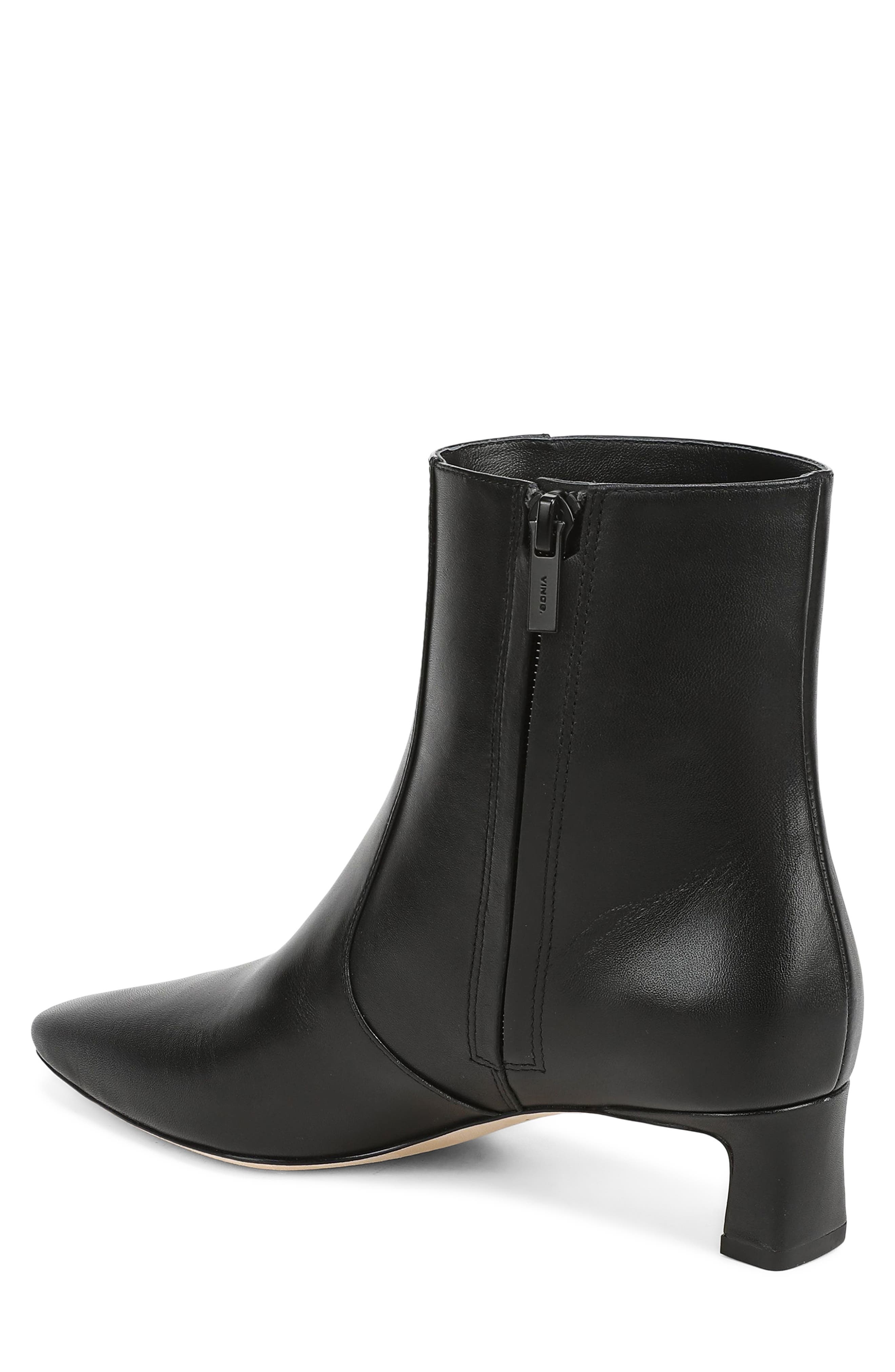 Hailey Bootie, Alternate, color, BLACK LEATHER