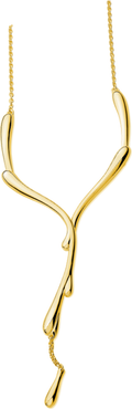 Lucy Quartermaine Dripping Necklace in Gold Vermeil
