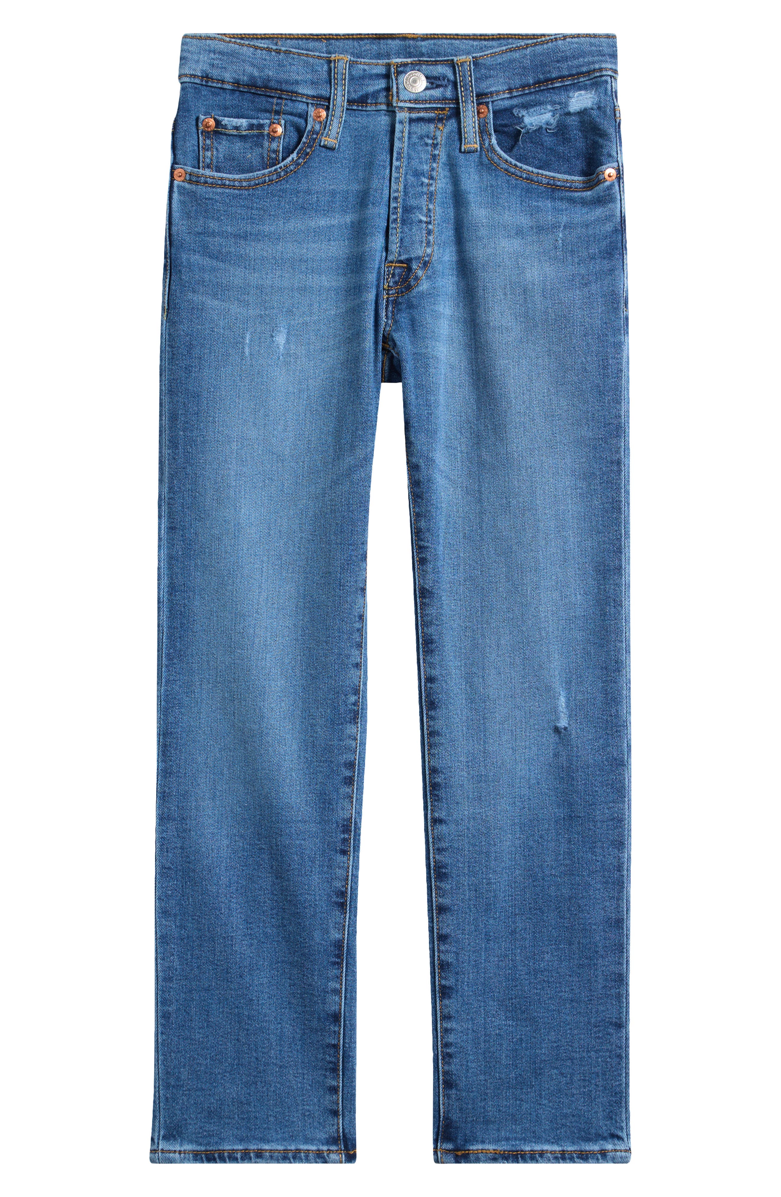 Kids' 501 Original Mid Rise Straight Leg Jeans