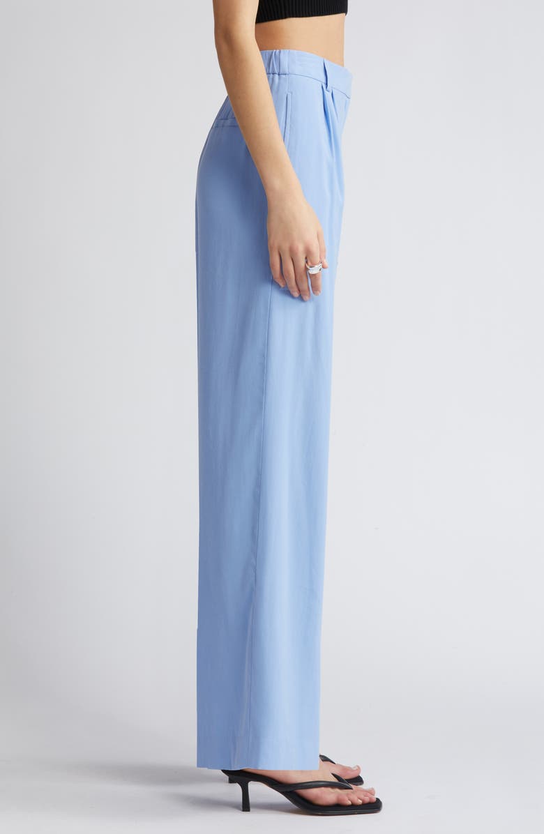 Open Edit High Waist Wide Leg Trousers, Alternate, color, Blue Hydrangea