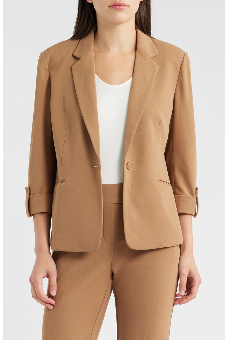 Roll-Tab Sleeve Jacket, Main, color, VICUNA