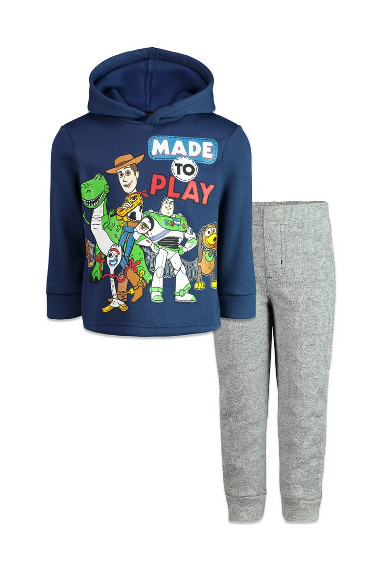 Toy Story Fleece Hoodie and Joggers Set, Main, color, Toy Story Navy Grey