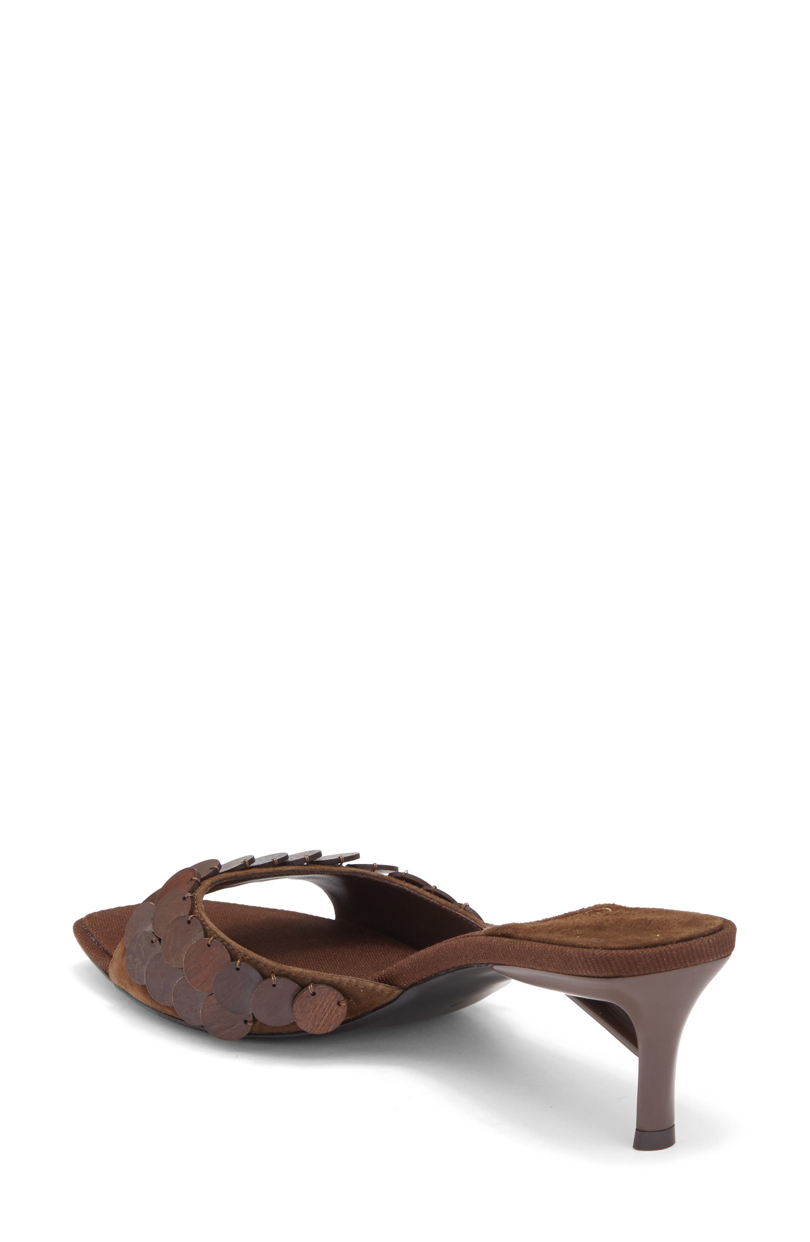 Jeffrey Campbell Islara Kitten Heel Slide Sandal, Alternate, color, Brown Combo