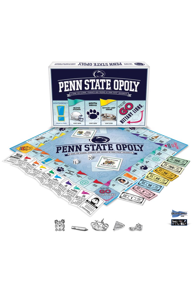 Late for the Sky Penn Stateopoly Family Board Game, Alternate, color, Multicolored