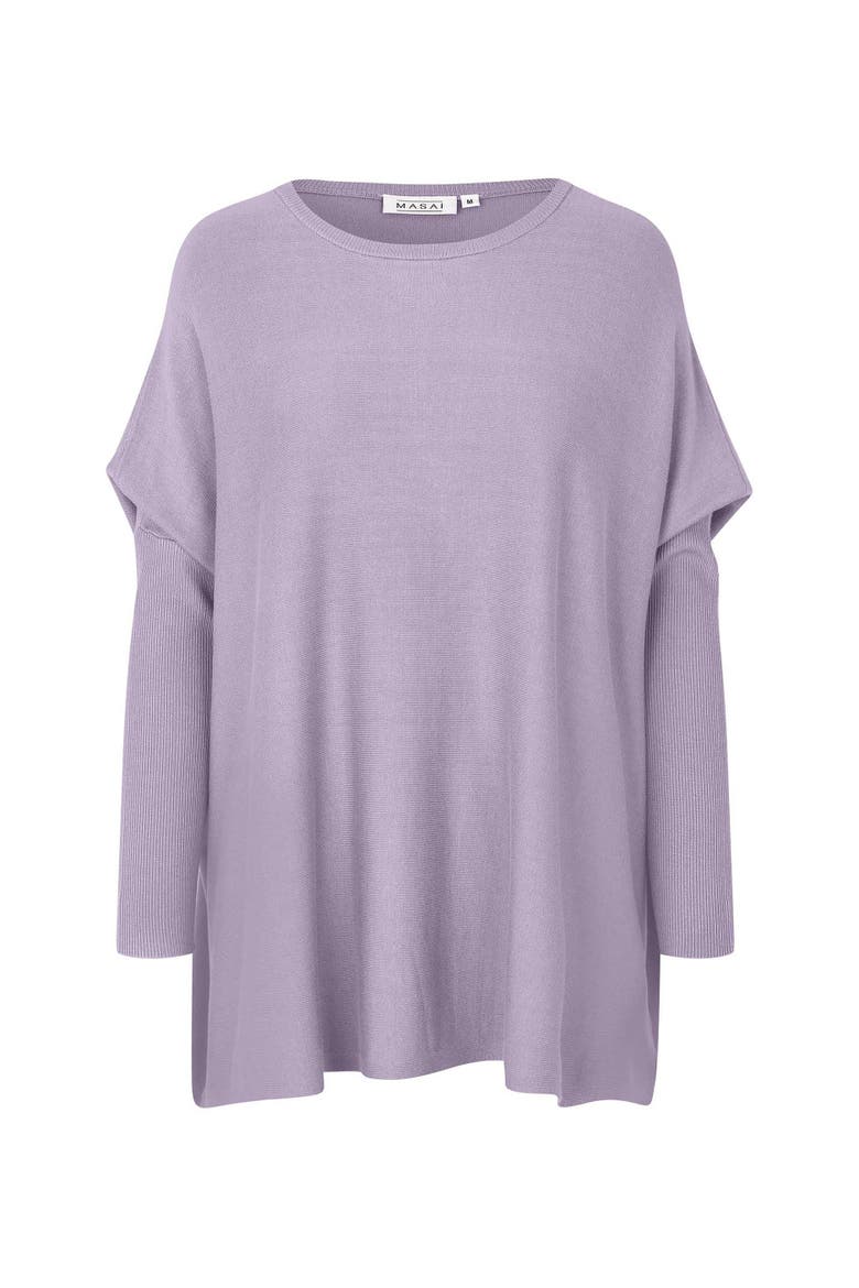 Mafanasi Round Neck Oversized Top, Alternate, color, WISTERIA