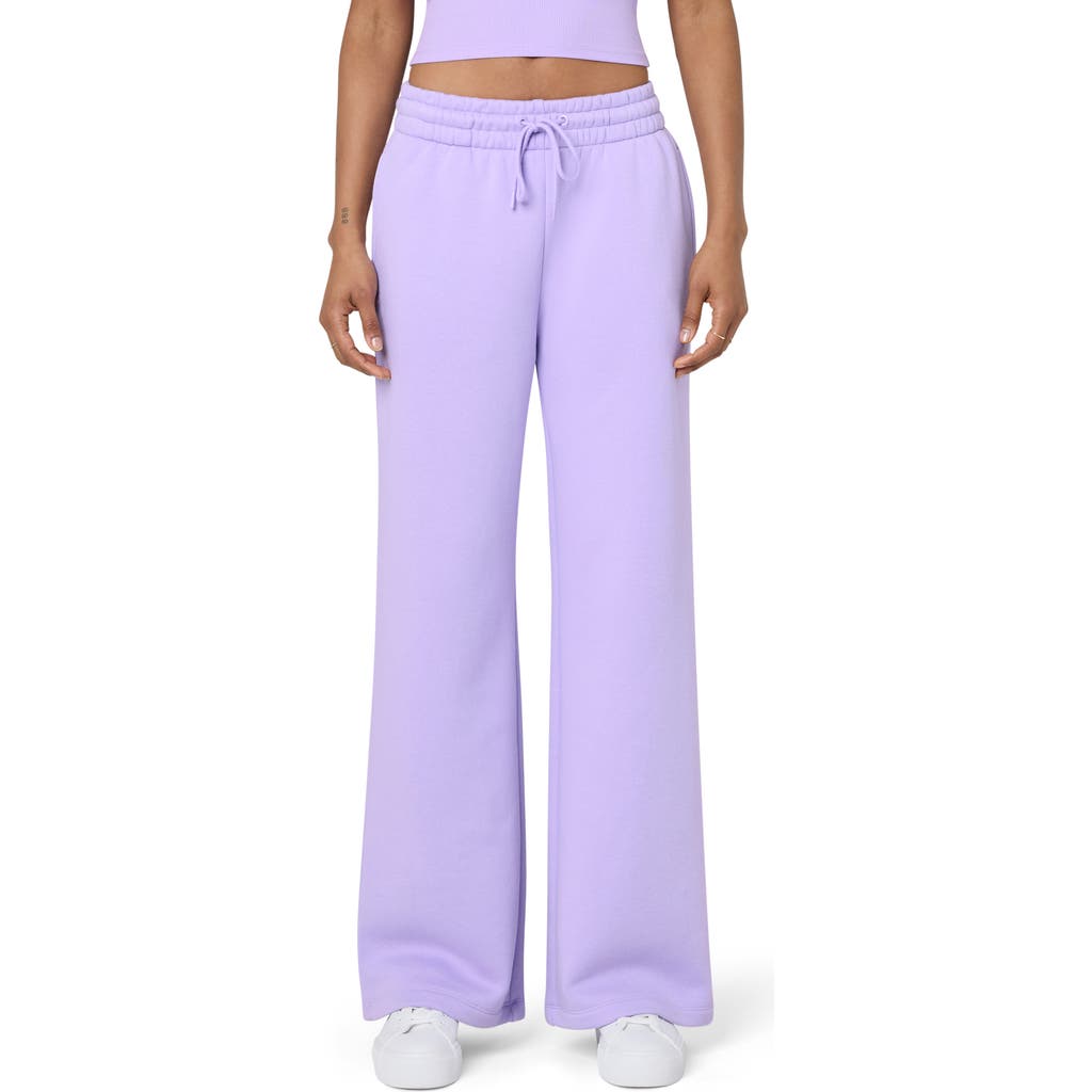 Shop Florence By Mills Cozy Crush Wide Leg Sweatpants In Millie Lavender